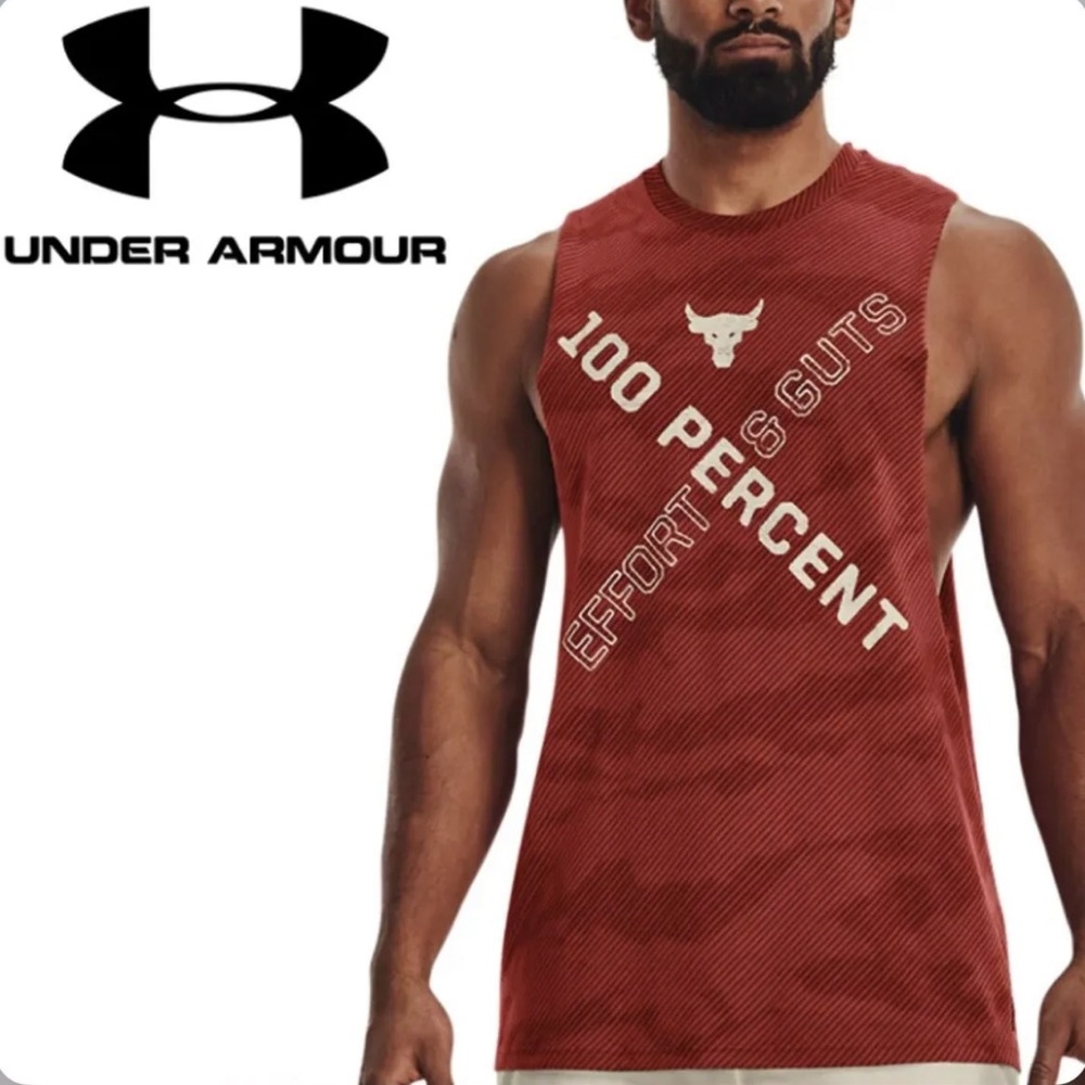 Under Armour x Project Rock 100 Percent Tank Top Heritage Red